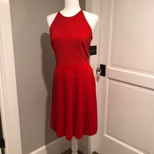 Elegant Red Sleeveless Dress